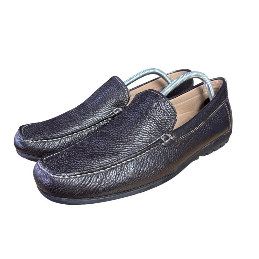 ECCO Classic Moc Brown Pebbled Leather Loafers – Men’s EU 44 (US 10-10.5)
